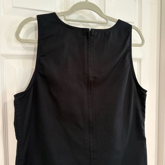 Karen Scott Black Sleeveless Jumper Dress Size M Pockets Classic - Picture 8 of 10